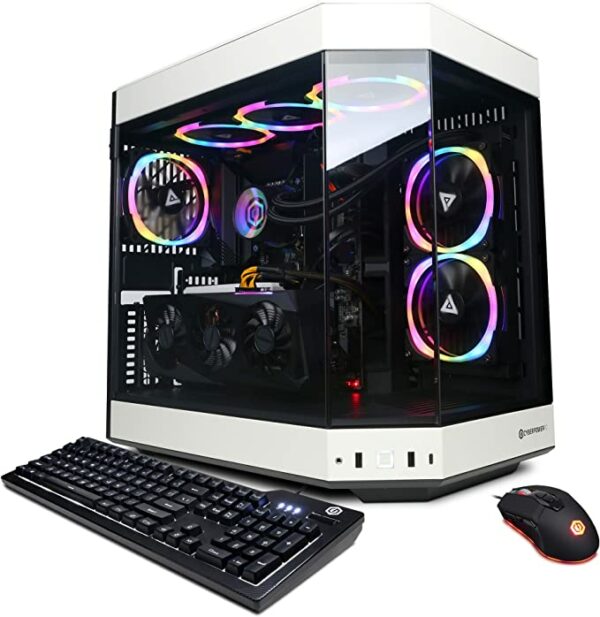This gaming computer comes pre-built with everything you need to start gaming right away! Featuring an Intel Core i9-13900KF 8+16 Core processor, Nvidia 3070 Ti graphics card, and 16GB of RAM, this PC is ready to game right out of the box!