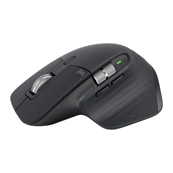 Unleash your productivity with the Logitech MX Master 3S, a wireless performance mouse with ultra-fast scrolling, ergonomic design, 8K DPI, ability to track on glass, quiet clicks, USB-C, Bluetooth, Windows, Linux and Chrome compatibility, and a sleek graphite finish.